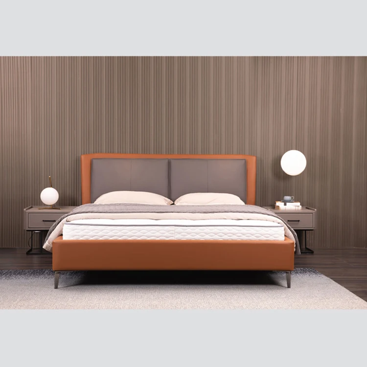 

Modern Design Bedroom Furniture Quality Luxury Sample Timber Bed Frame