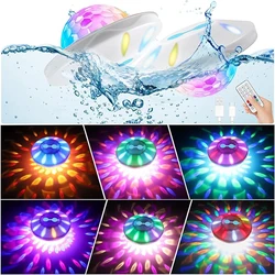 Luzes De Piscina Com Controle Remoto, Luzes De Piscina De Carregamento, Acessórios De Piscina, Luzes Flutuantes, Festa, Jardim, Decoração De Férias, LED