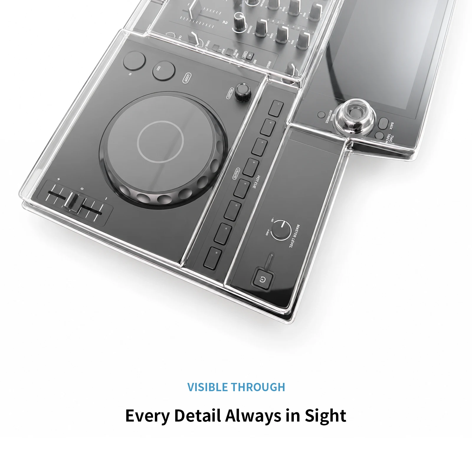 Transparent Dust Cover Compatible with AlphaTheta XDJ-AN, Clear Polycarbonate PC Protective Hard Cover, Dustproof Scratch-Resist