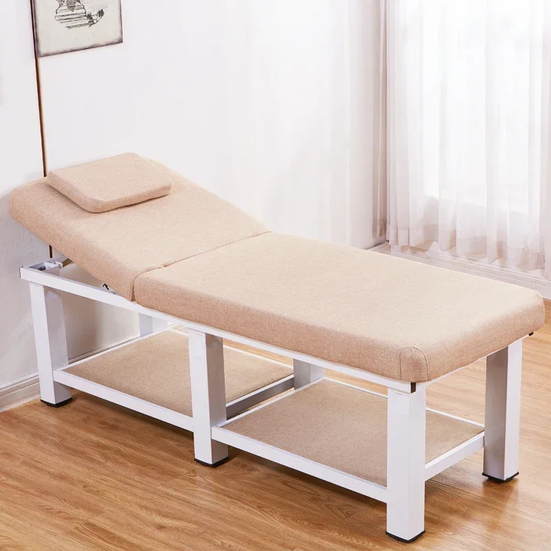 

Beauty Head Spa Tattoo Foldable Bed Lash Thai Facial Vanity Massage Chairs Full Body Massage Liege Salon Furniture MQ50MB
