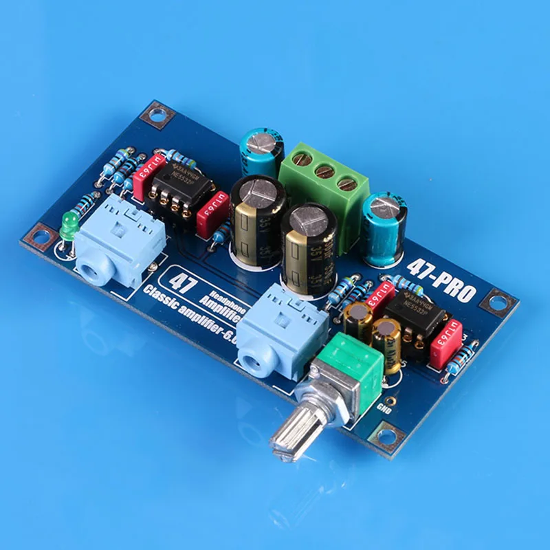 47 Amp Headphone Amplifier Audio Board Amplificador 47 Classic Headphone Amplifier Earphone AMP DIY KITS