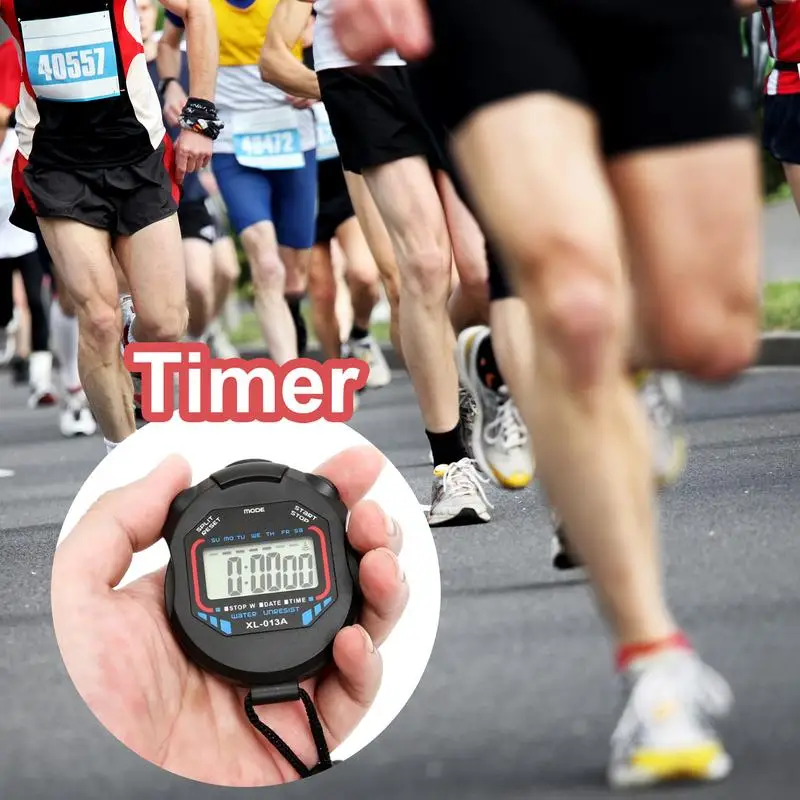 Waterproof Chronometer Handheld Pocket Stopwatch Professional Digital Sport Stopwatch LCD Timer Stop Watch Timer Tools
