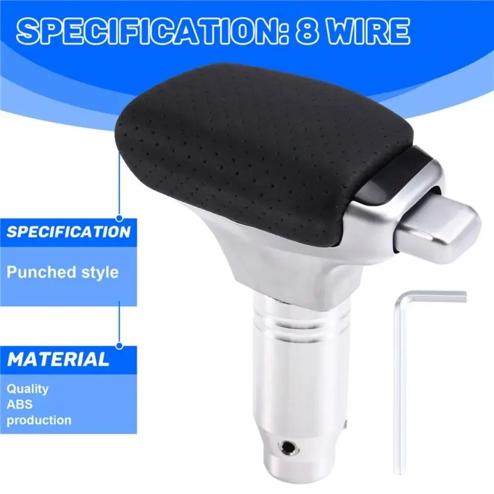 

Metal Finish Universal Car Gear Shift Knob Ergonomic Shape Comfortable Grip Ergonomic Shift Knob Premium Metallic Appearance