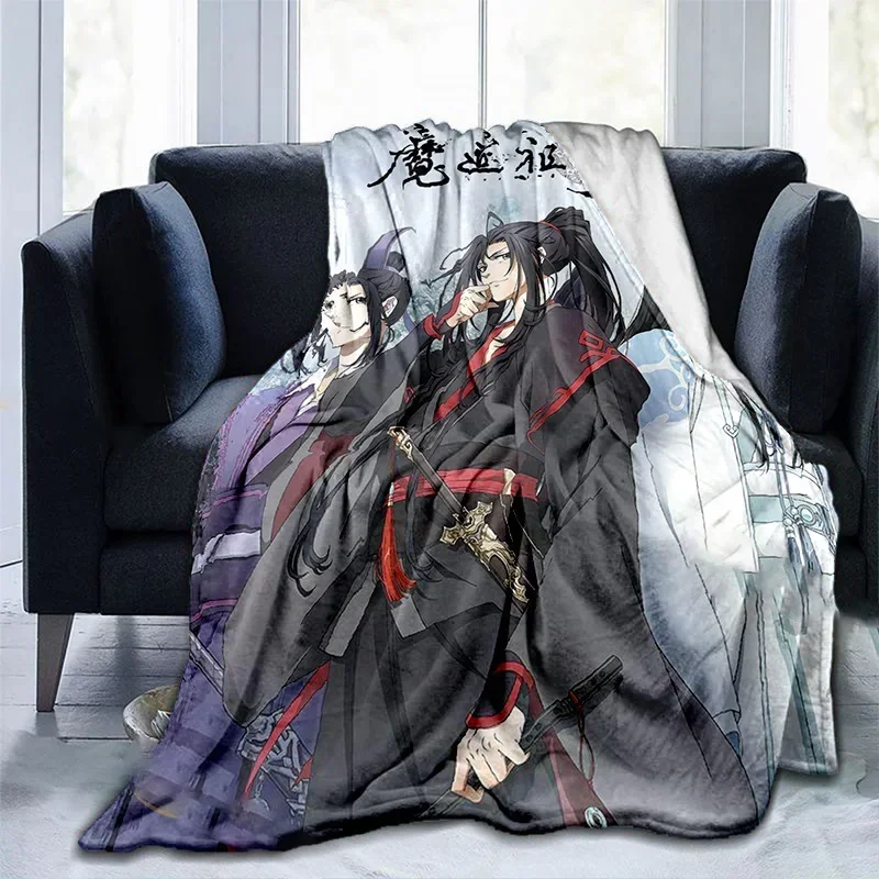 Grandmaster of Demonic Cultivation Lan Wangji Wei Wuxian Cute Plush Warm Blanket Large Anime Customized Blanket