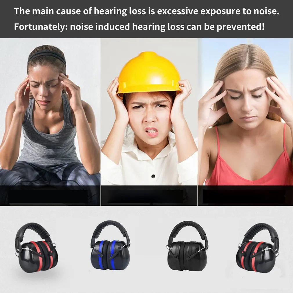 Protezione per le orecchie Anti-rumore rafforza le cuffie insonorizzate cuffie per le riprese del sonno apprendimento muto paraorecchie protezione del tamburo auricolare