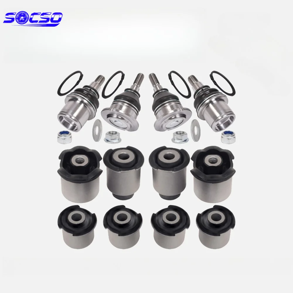 12pCS Front Control Arm Bushings Ball Joints Kit for Land Range Rover Discovery LR3/4 Range Rover Sport LR051625 RBX500301