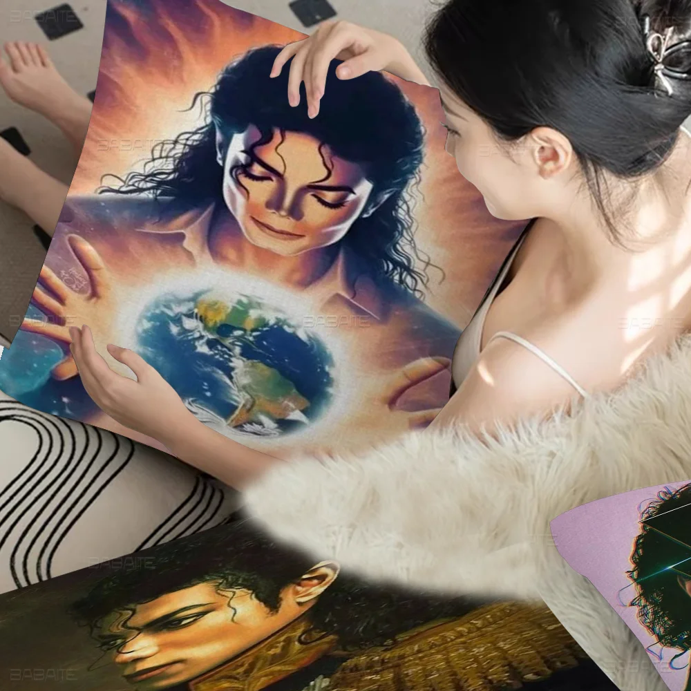 Michael Jackson Personalized Pillow Dust Cover Bedroom Kids Party Decoration Pillowcase Birthday Children Gift