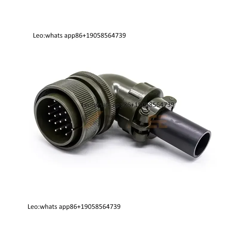 MS3108A28-16P MIL-DTL-5015 20 Pin Right Angle Plug Connector MIL MS5015 MS3108A 13A Size 16 Contacts 500V AC Male Pin Adapter