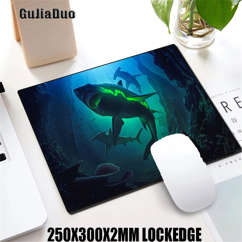 GuJiaDuo Shark Mange Mouse Pad Laptop Play Mat for Office Hoom Non-slip Table Desk Mat Gaming Accessories PC Anime Art Mousepad