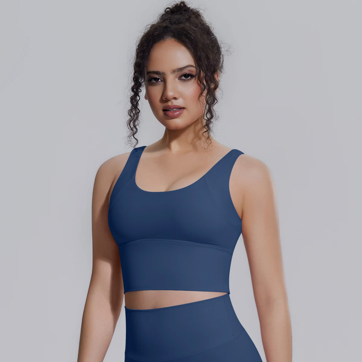 Damen Sommer Yoga-BH Unterwäsche Stoßfester Sport-BH mit schönem V-förmigem Rücken, Fitness Yoga Tank Top BH mit Brustpolster ﻿ – Detail 11