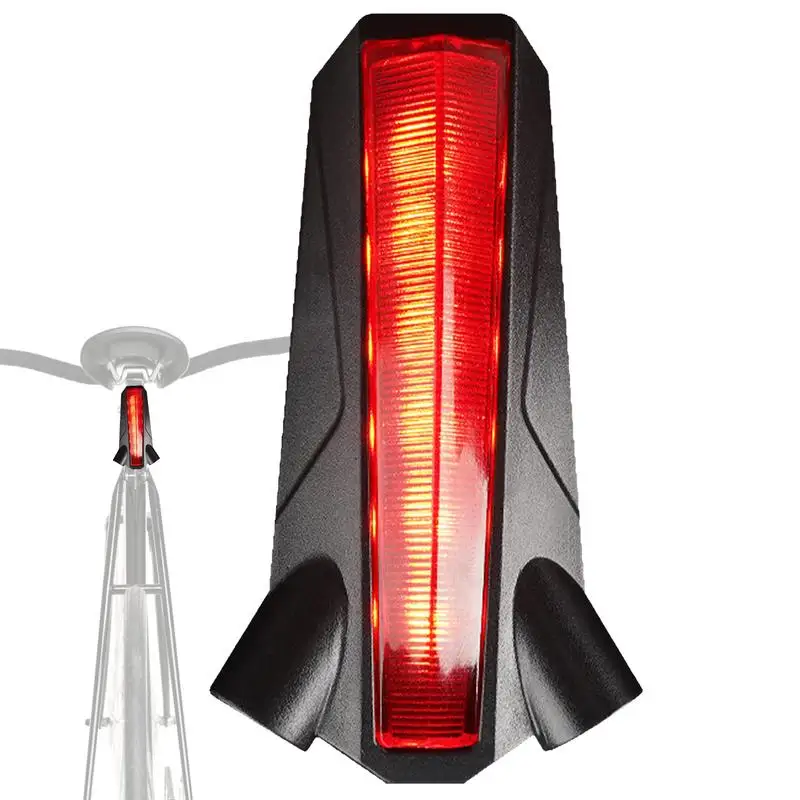 Cycling Projector Taillight Safety Led Tail Lamp Warning Light With Projection High-Efficiency Cycling Accessories Long-Lasting