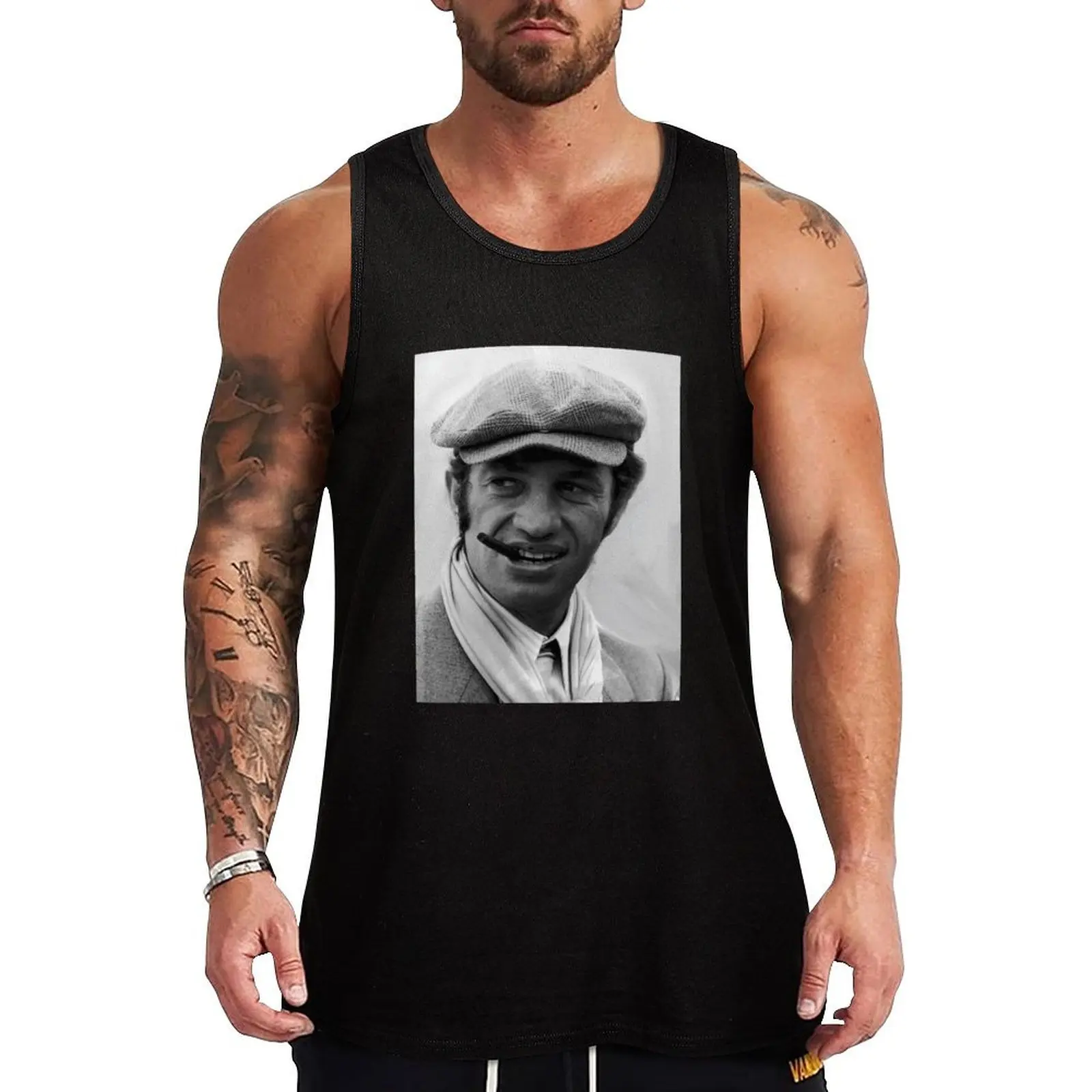 

Jean paul Belmondo portrait Tank Top new in tops & t-shirt men clothing