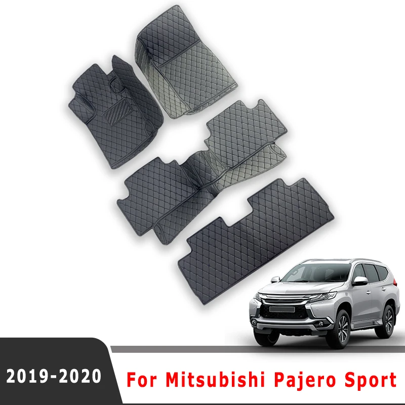 

Car Floor Mats For Mitsubishi Pajero Sport 2019 2020 (7 Seater) Foot Carpets Interior Accessories Covers Auto Parts Replacement