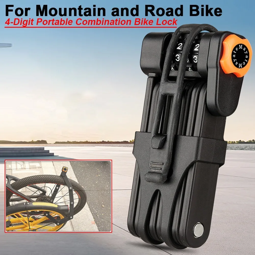 

Велосипедный кодовый замок Противоугонный замок Горный велосипед и электрический велосипед Портативные складные замки Шарнирные складные замки для велосипеда