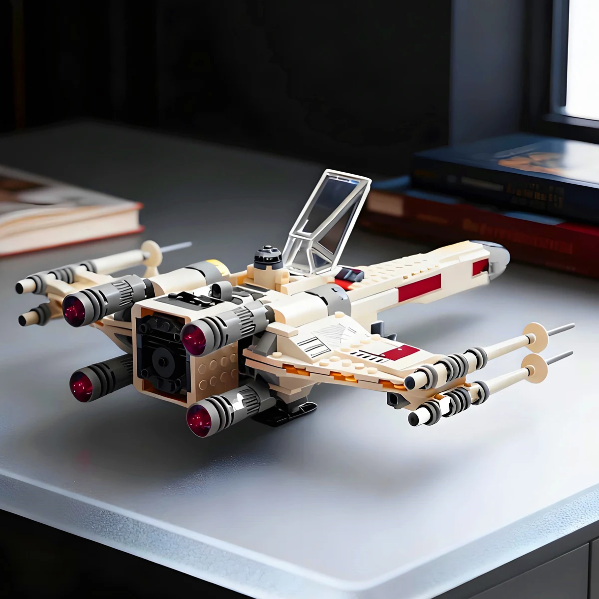 宇宙船-スターシップ-ギャラクシー宇宙飛行機-スターファイター-バトルウィングス-航空機-モデル-組み立てブロック-ギフト-男の子向けセット