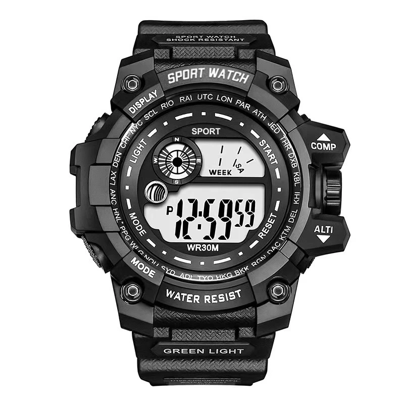 COOBOS New Men LED Digital Watches Luminous Fashion Sport Waterproof Watches For Man Date Army Military Clock Relogio Masculino