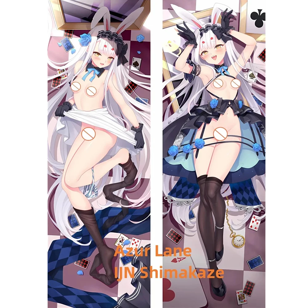 Dakimakura Anime Pillow Case Azur Lane IJN Shimakaze Double-Sided Print Of Life-Size Body Pillowcase Gifts Can Be Customized