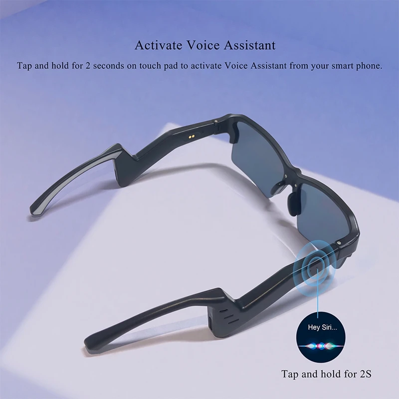 2026 New 4K HD Camera AI Glasses Men Intelligent Directional Audio Glasses TWS Outdoor Sunglasses Cycling Sun Bluetooth Glasses