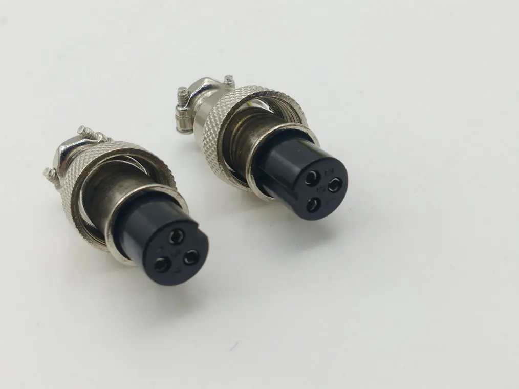 

100pcs 3pin Female GX12 12mm 2pin 3pin 4Pin 5pin 6pin 7pin 12mm Audio Chassis Mount Connector