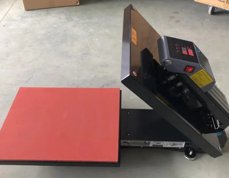 New Bag Puzzle Glass Wood Rock Photo Auto-Open Sublimation Press Machine Semi-Automatic 38x38CM T Shirt Heat Press Machine