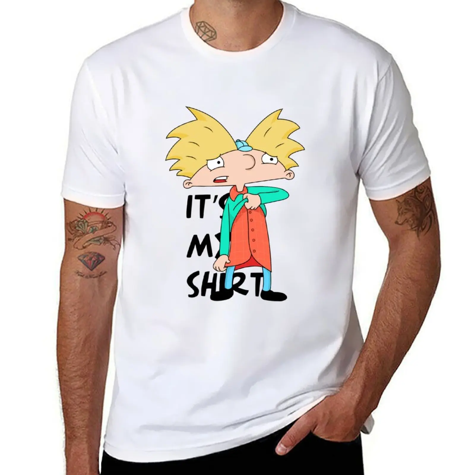 

Hey Comedy Drama Arnold (2) T-Shirt hippie clothes designer shirts plus size men clothing