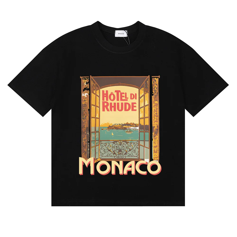 Summer 2026 pattern cotton T-shirt, oversized multi-embroidery patch collage short-sleeved streetwear T-shirt
