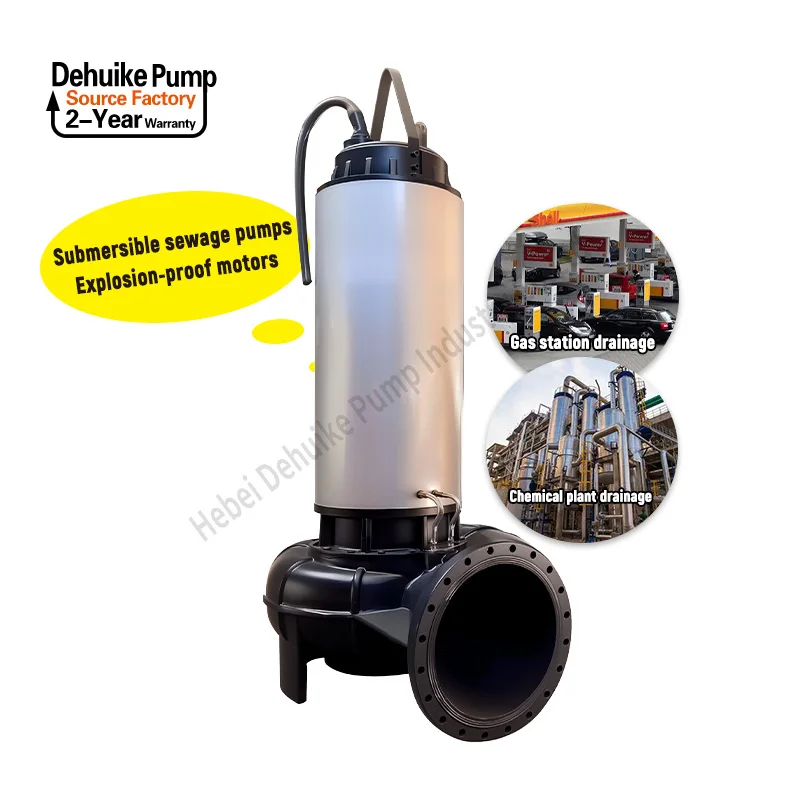 

High Pressure 1.5HP 50HZ Black Cast Iron Electric Power Submersible Sewage Pump