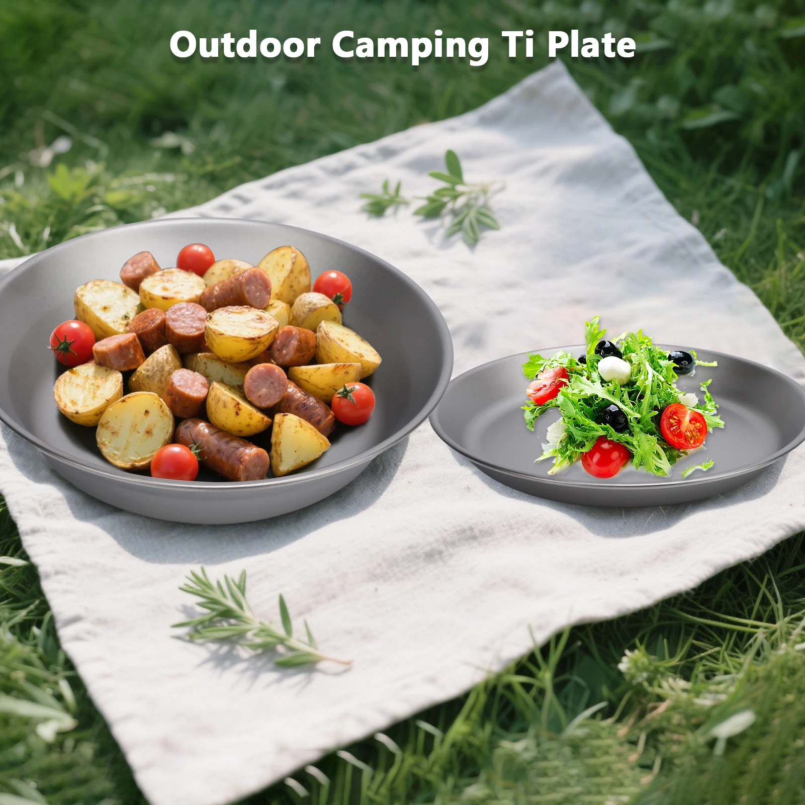 Ti لوحة التخييم 500 مللي و 300 مللي Ti طبق تجهيزات المطابخ في الهواء الطلق الظهر لوحة للتخييم في الهواء الطلق المشي لمسافات طويلة في الهواء الطلق Ti لوحة #3