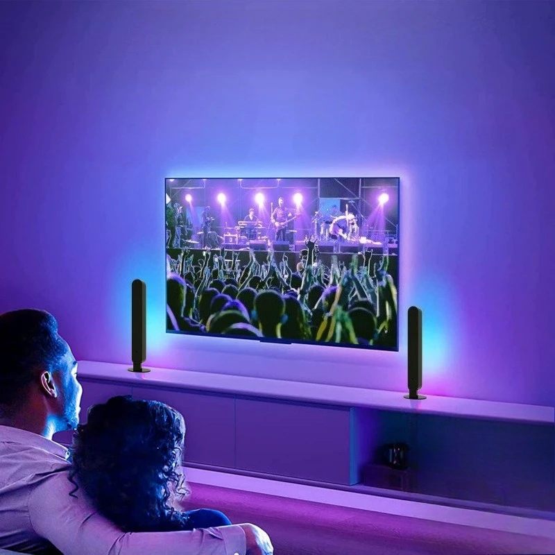 الملونة RGB المزاج ضوء اتصال بلوتوث LED أضواء المحيطة غرفة المعيشة بار غرفة نوم المزاج مصباح ديكورات المنزل مصابيح الليل