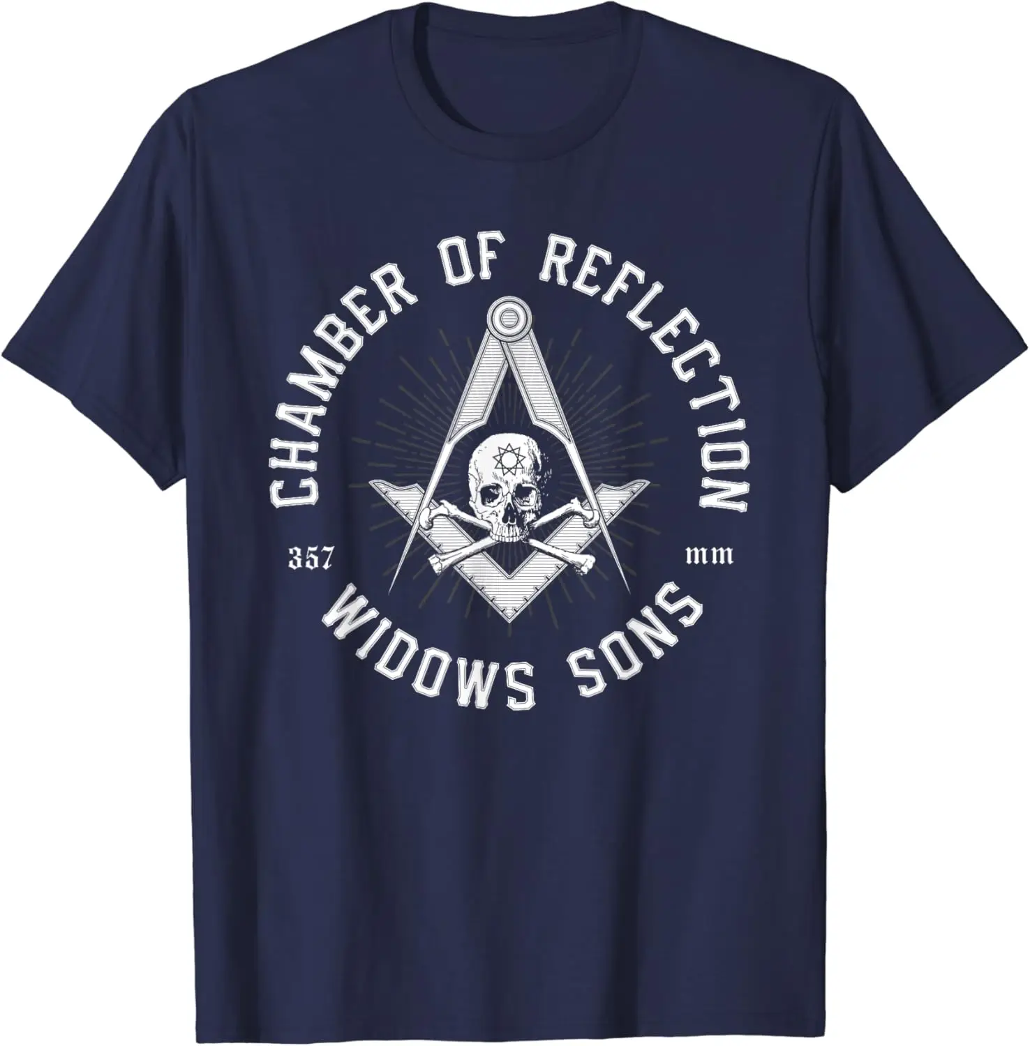Widows Sons Masonic Square and Compasses Freemason T-Shirt 100% Cotton O-Neck Short Sleeve Summer Casual Mens T-shirt Size
