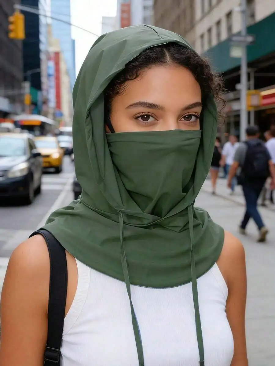 

Ice Silk Sunscreen Face Mask Full Face UV Protection Breathable Adjustable Neck Gaiter Outdoor Cycling Fishing Headwear For