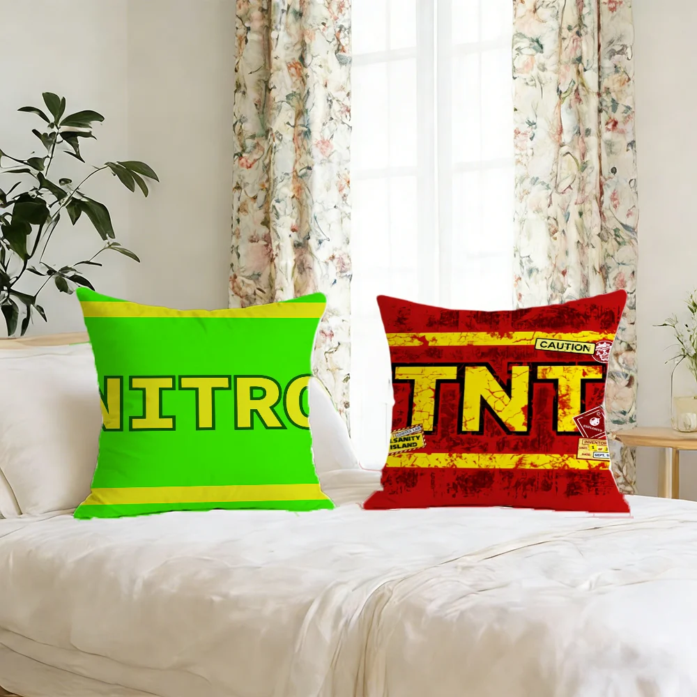 B-bandicoot N-Nitro Crate cushion cover For Pillow Printing Sofa Decoration Home Car Room Coffee Shop Office Nordic Simplicity