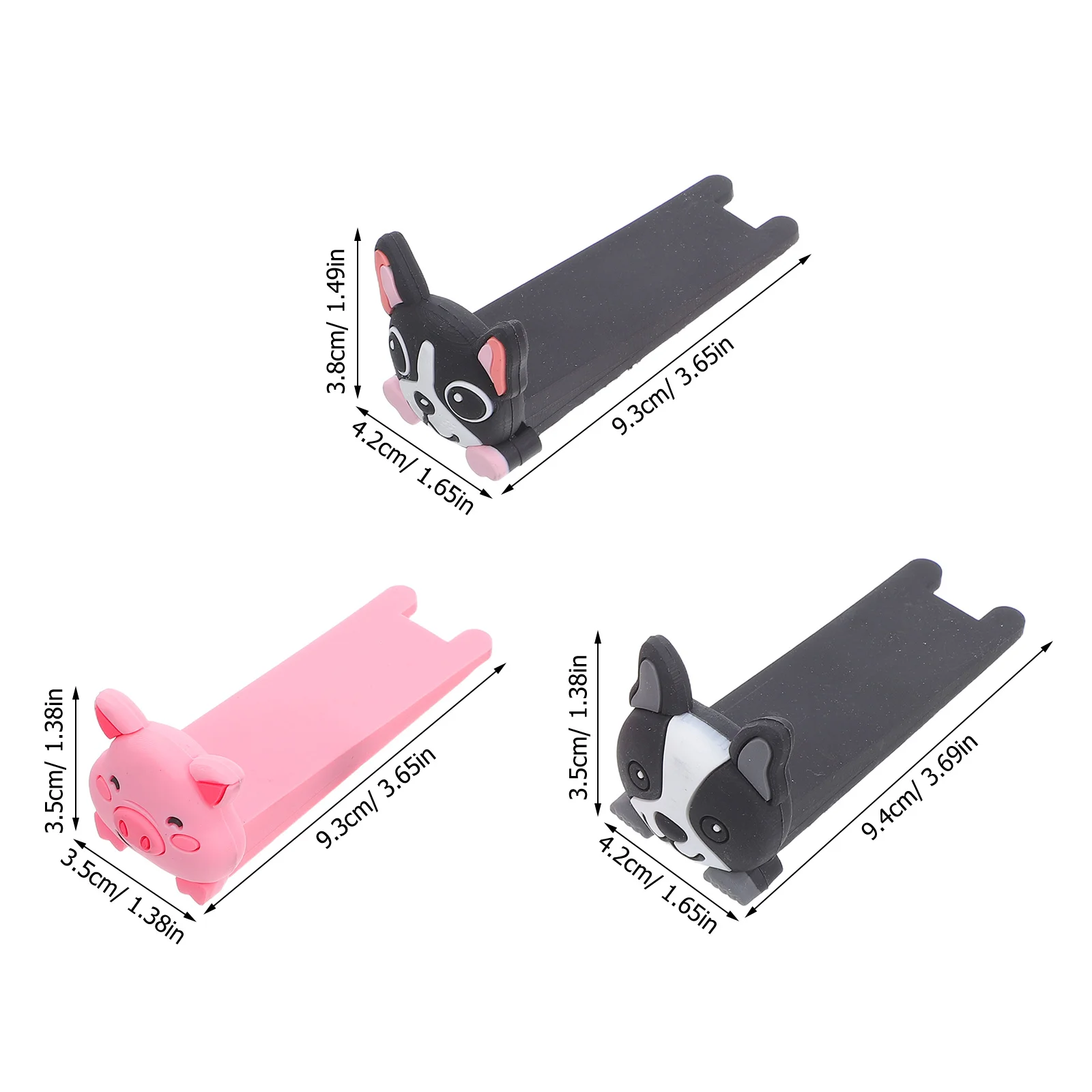 3 قطعة حاجز الباب الحيوان الكرتون الباب سدادة مكافحة سلامة حامي لطيف الزخرفية إسفين الباب للمنزل مكتب الاطفال الحيوانات الأليفة #4