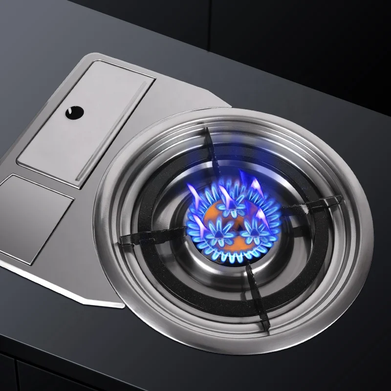 Korean Commercial Desktop Embedded Bbq Gas Grill Smokeless Indoor Outdoor Stainless Steel Barbecue Gas Grill For Restaurant