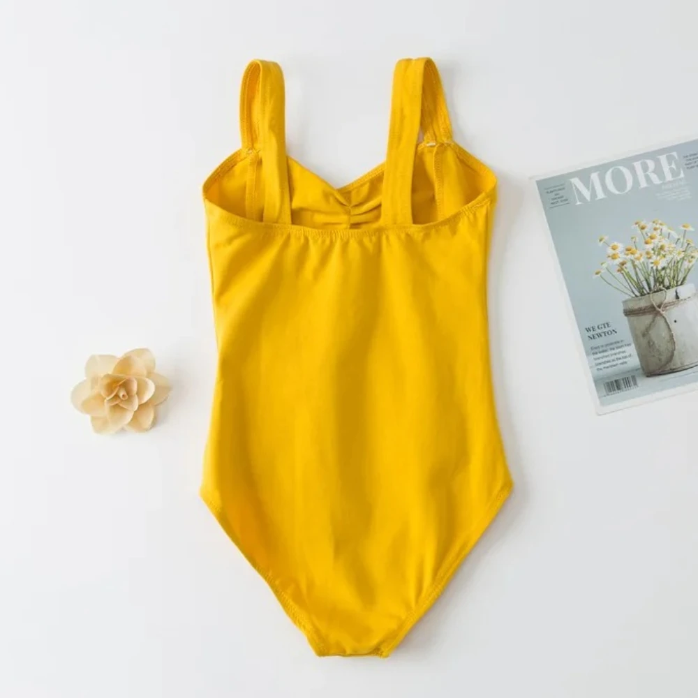 Ballet Leotards for Girls Team Basic Tank Leotard Child Wide Strap Ballet Gymnastics Athletic Dancewear Ballerina Dance Costumes