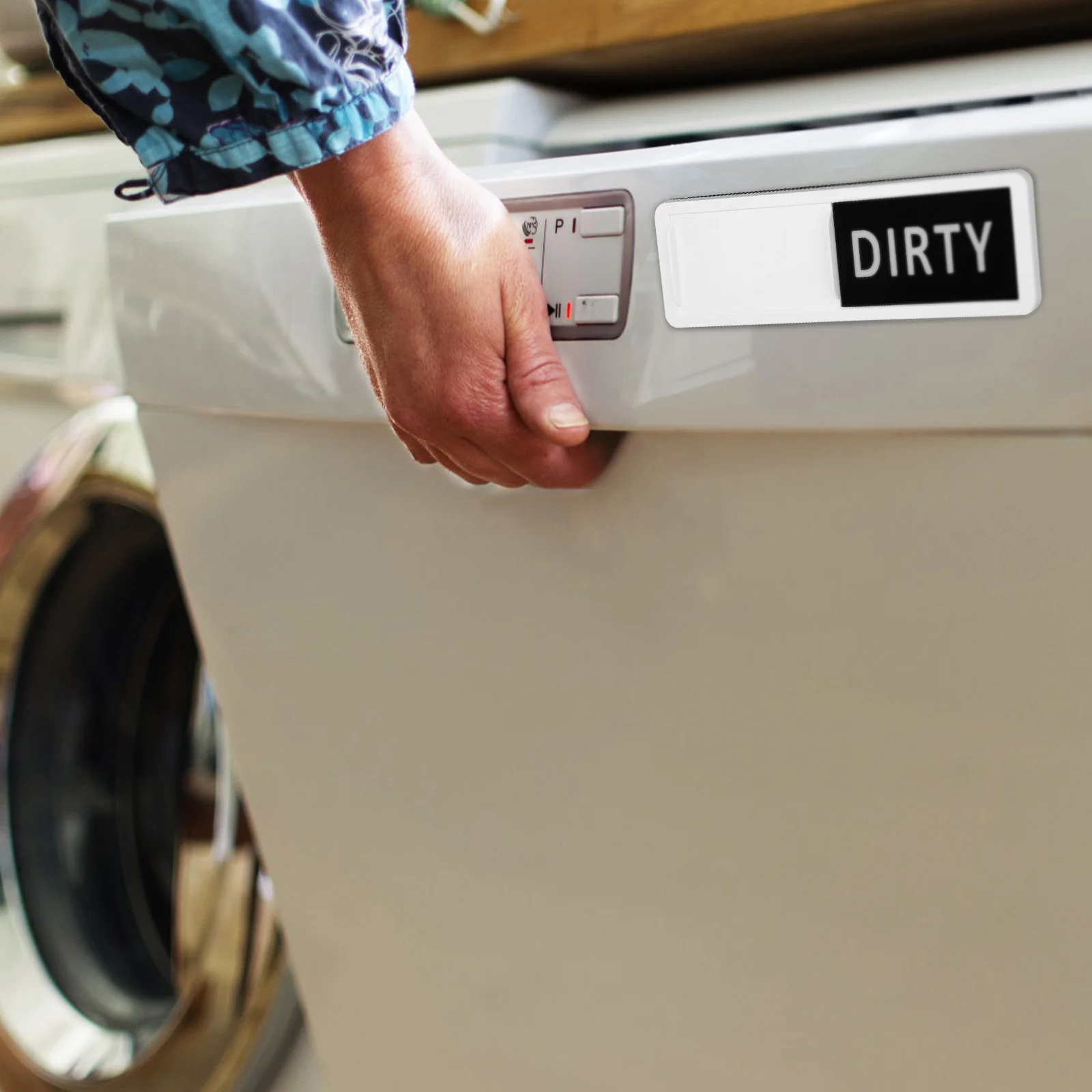 Magnetic Dishwasher Sign Clean Dirty Indicator with Smooth Slide Design for Kitchen Efficiency Acrylic Magnet Accessory