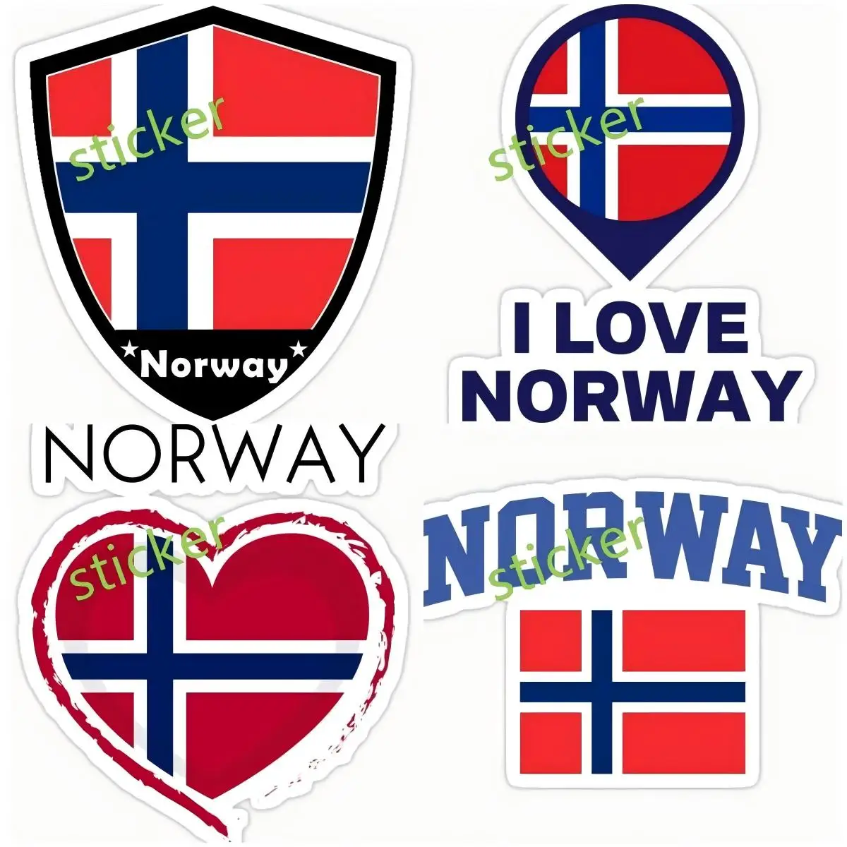 

Norway sticker Auto Interior Accessories Camping Laptop Car Accessories Motorcycle Vinyl Wrap Waterproof Body Decal