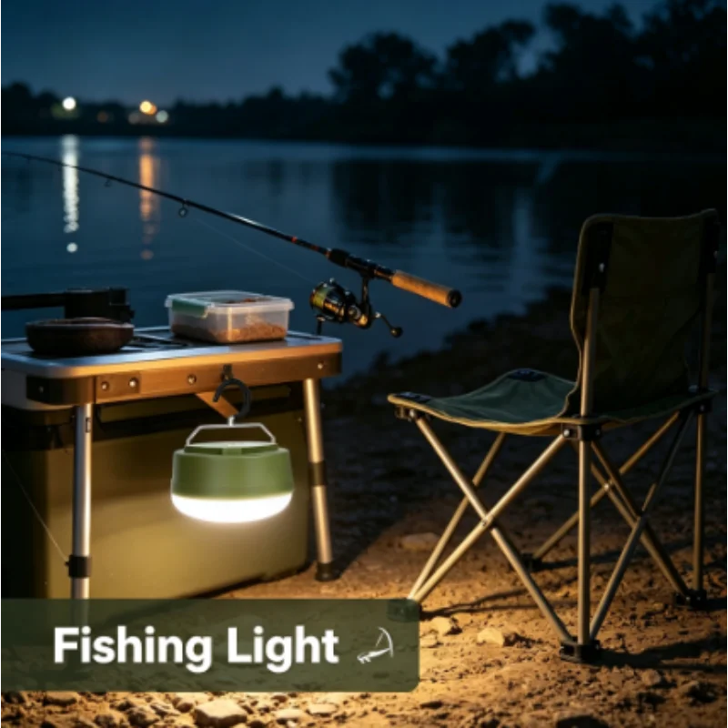 Mini LED Hanging Camping Lantern, Battery Operated Emergency Light for Fishing Hiking Outdoor Night Activities