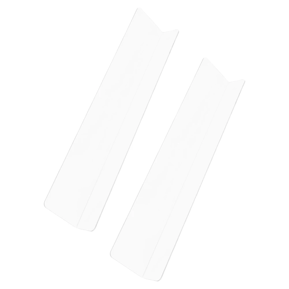 

2Pcs Clear Bathtub Splash Guard Bathroom Shower Corner Water Barrier PVC Sink Splash Protector Shower Splashing Guard