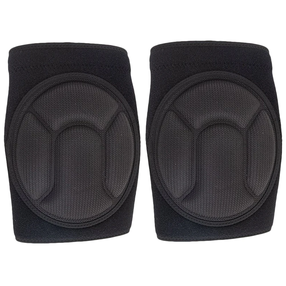 

2pcs Knee for Sports Dancing Skiing Motorcycle Riding Black Non Slip Suitable Knee Pad 90 120lbs Adult Support