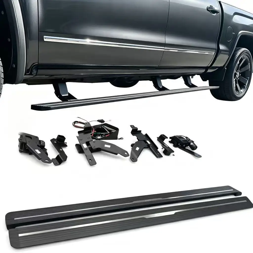 Automatic Electric Side Pedal Power Running Boards for Ford Maverick Double Cabin LED Waterproof Non Slip Car Accessories