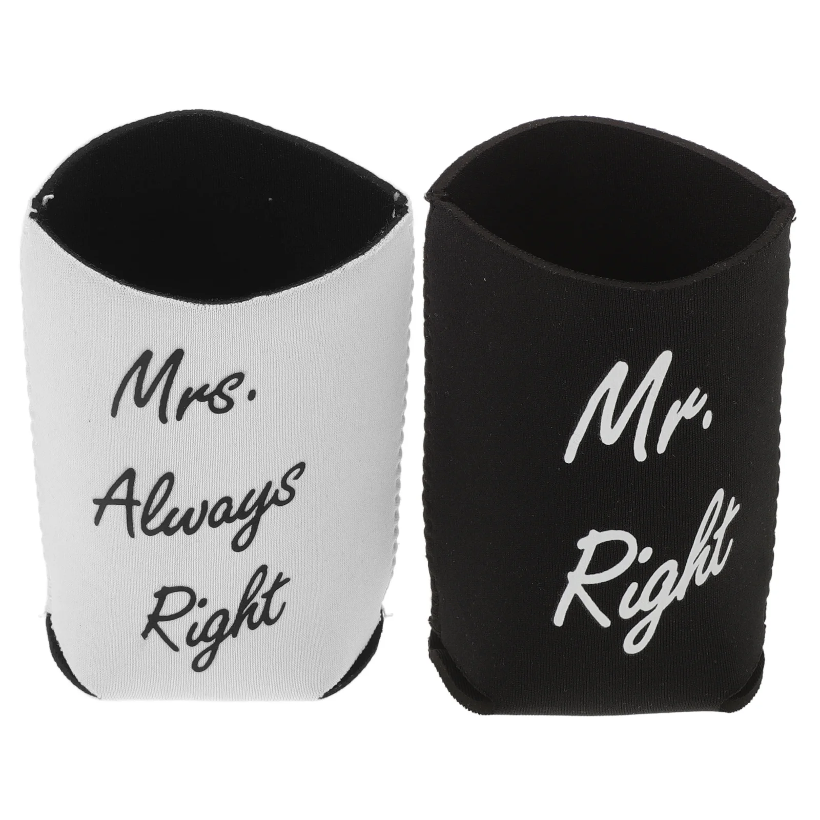 

2Pcs Wedding Can Cooler Sleeve Neoprene Insulated Cover Keeps Beverages Cold Special Occasions