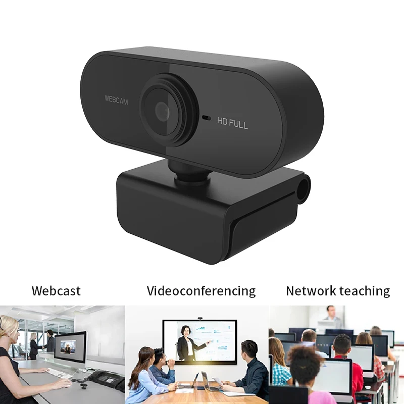 New Webcam 1080P Camera Built-In Microphone High-Definition Camera Laptop Conference Camera Without Driver USB Online Camera