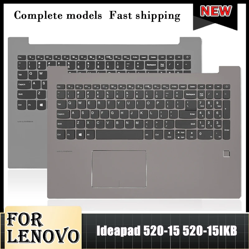 

New Original Keyboard For Lenovo Ideapad 520-15 520-15IKB Laptop Palmrest Upper Case Top Cover Keyboard Touchpad 520-15 15.6 In