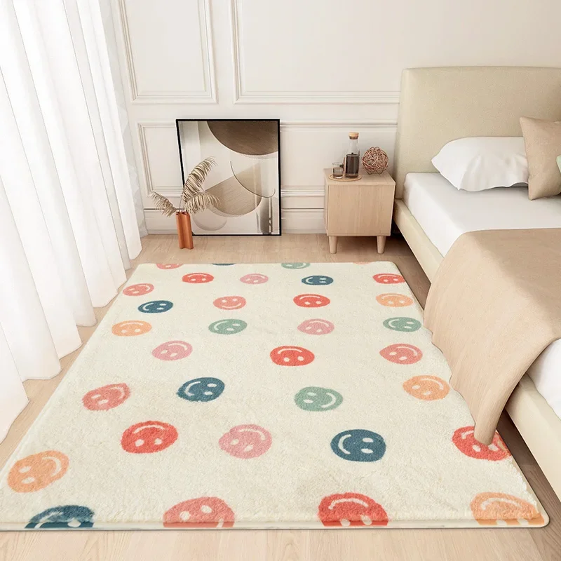 Modern Minimalism Bedroom Fluffy Carpet Large Area Carpets for Living Room Children Girl Room Soft Rug Non-slip Washable Mat