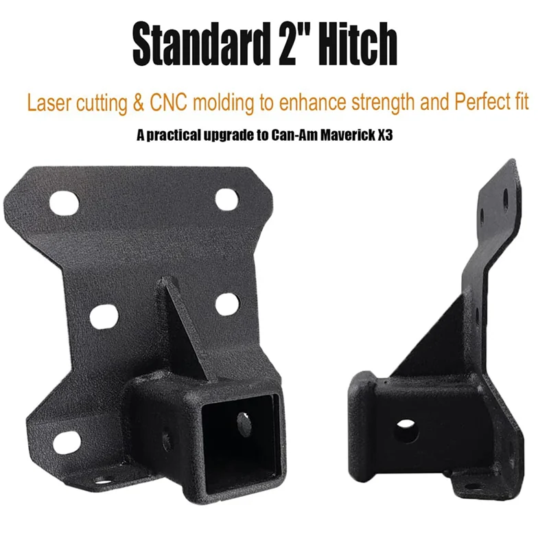 

2 Inch Rear Receiver Hitch 2017-2023 For Can Am Maverick Turbo/Max Turbo/X DS/X RS Turbo, Standard 2Inch Attachments