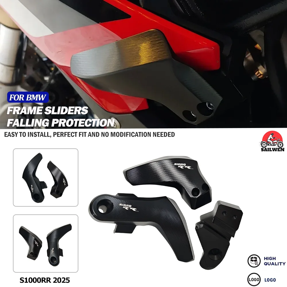 

For BMW S1000RR s1000rr 2025 Motorcycle Falling Protection Engine Frame Slider Fairing Guard Crash Pad Side Protector