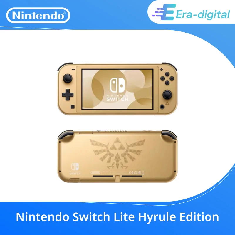 Nintendo Switch Lite Hyrule Edition 5,5“ LCD-Touchscreen Kompakt und leicht Eingebaute Steuerung
