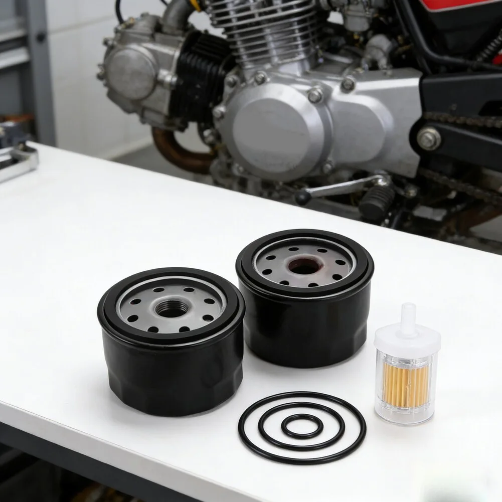 For Kawasaki FR651V Engine Filter Set Oil Change Kit Engine Maintenance Oil Filter Efficient Filtration Robust Construction
