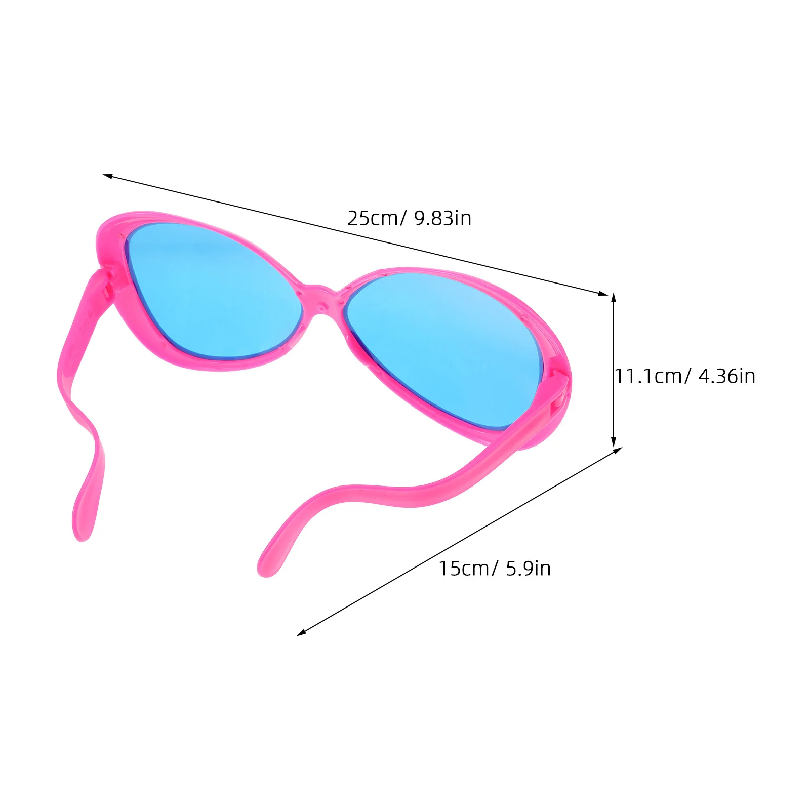2 قطعة النظارات الشمسية هاواي المتضخم تصميم مبالغ فيه الجدة نظارات الحفلات متعة كابينة تصوير الدعائم الشاطئ بركة الصيف الحدث